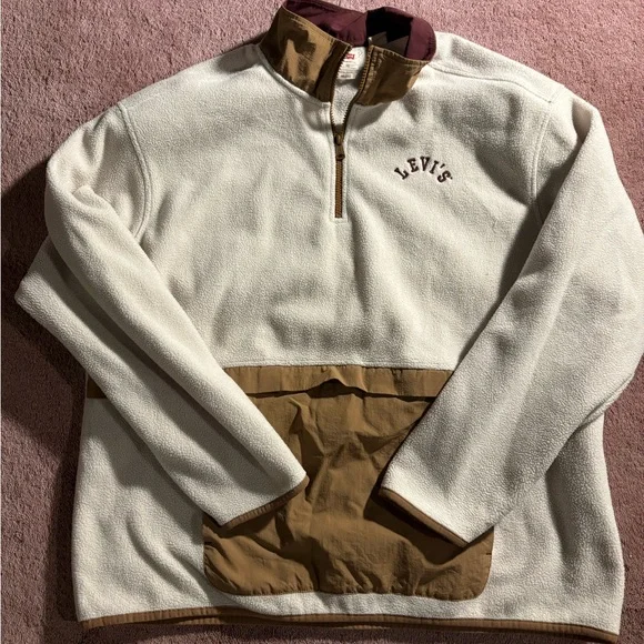 Levi Three quarter Zip Jacket fleece - Picture 1 of 3